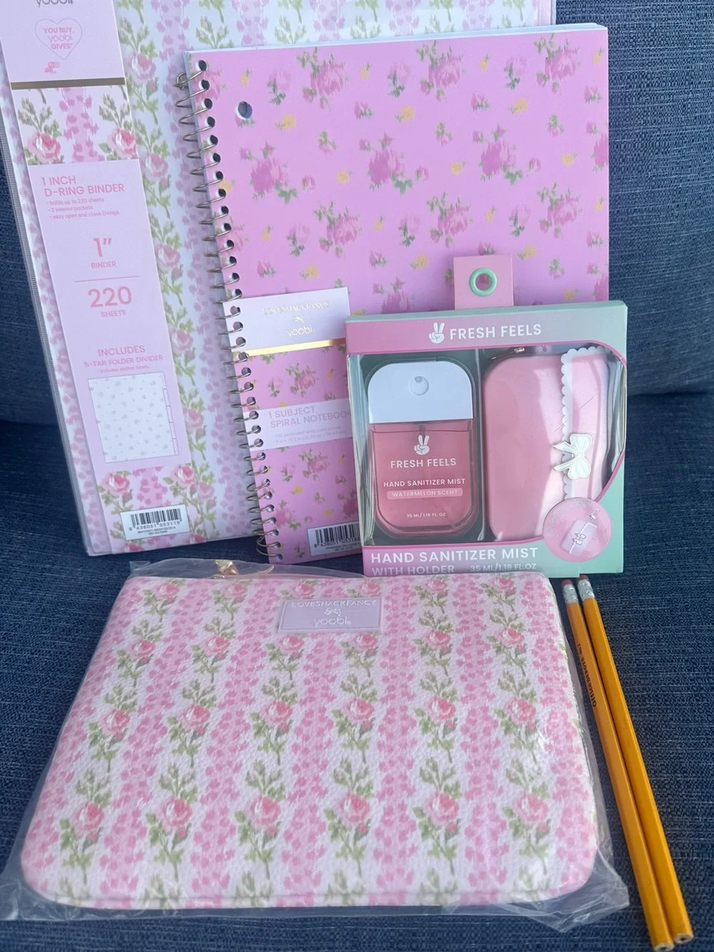 LoveShackFancy Pink Floral Back to School Bundle
